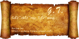 Gödény Tímea névjegykártya